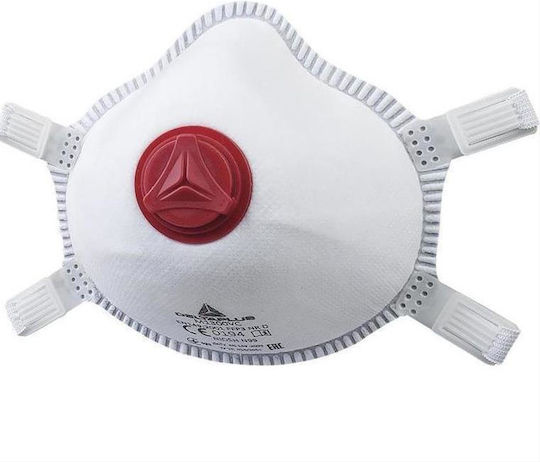 Delta Plus M1300vc Protective Mask FFP3 with Valve White 33030 5pcs