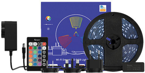 Elmark Inteligent Bandă LED Wi-Fi RGB Lumină 2m