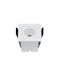 Zambelis Lights Square Recessed Spot with Integrated LED and Warm White Light White 4.2x4.2cm. 1pcs