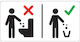 Next Sign Sticker PVC Prohibition 16x8cm