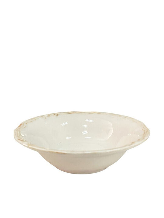 Espiel Tiffany Salatschüssel Keramik Beige 15x15x4.5cm 1Stück