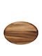 Espiel Holz Rund Serviertablett 30x36cm BAG104 3Stück