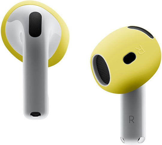 Silicone Covers in Yellow color for Apple AirPods 4