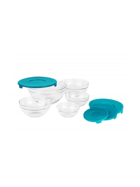 Vanora Lunchbox Glas Blau 5Stück