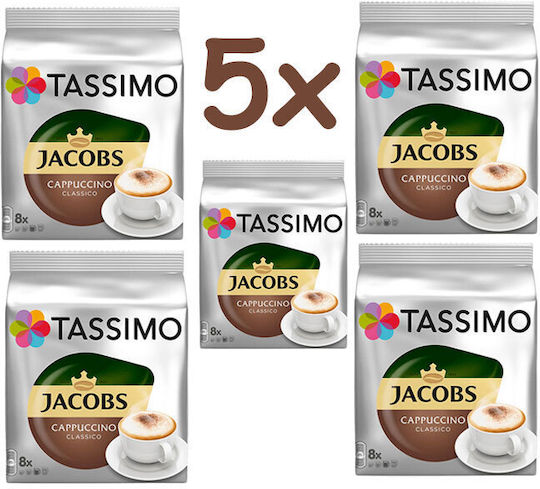 Tassimo Capsule Cappuccino Classico Compatibile cu Mașina Tassimo 40capace