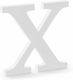 Wooden Letter "x" White 19.5x19 cm