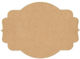 MDF-Platte 100x80x3 mm 2 Spitzen 10 Kurven