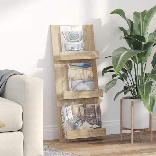 vidaXL Zeitschriftenständer Braun 43x11x102cm 1Stück
