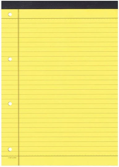 Next Juridic Bloc Notes Cu dungi Galben