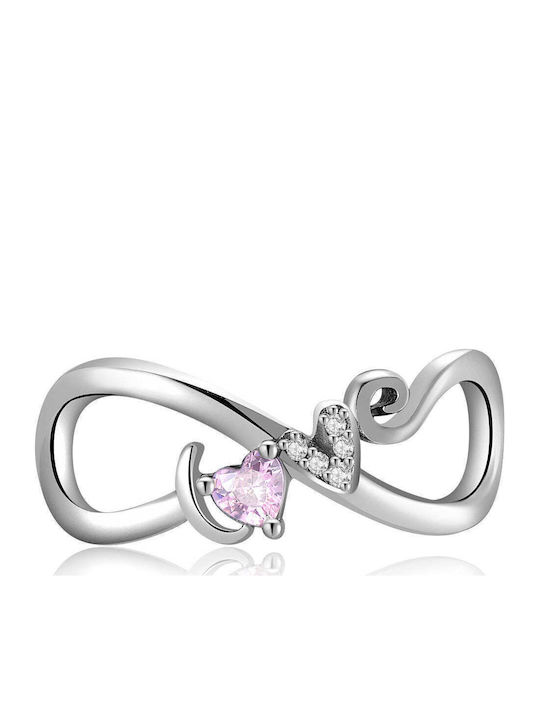 Unendlichkeit Anhänger Aus Silber Rosa