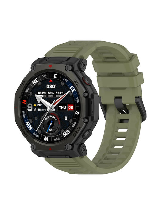 Силиконова Каишка Amazfit T-rex 3 Pro Зелена Силиконова Каишка Amazfit T-rex 3 Pro Зелена