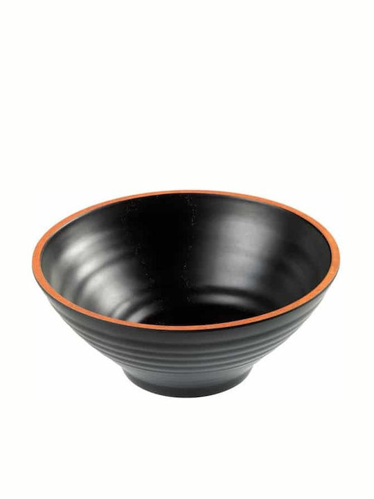 e-exoplismos Σαλατιέρα Μελαμίνης Μαύρη 23.3x23.3x9.7cm 4τμχ