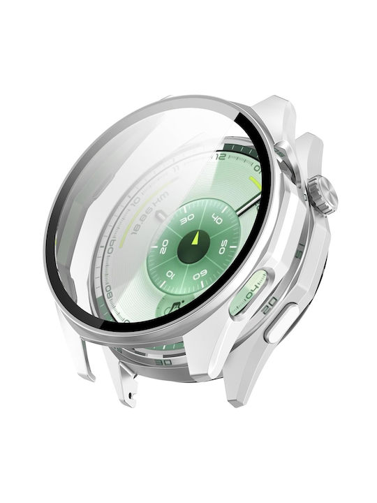 2 1 Калъф + Стъкло Huawei Watch GT 6 46мм Сребрист