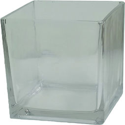 AGC Glass Transparent Vase 8.2x7.5xHeight 8.2cm