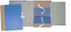 Dossier Ribbon 25x35x12cm Ears Blue