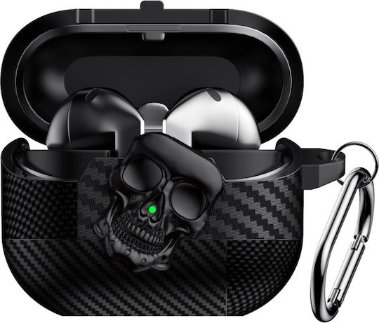 Калъф Tpu С Дизайн Череп Карабинер – Samsung Galaxy Buds 3 3 Pro