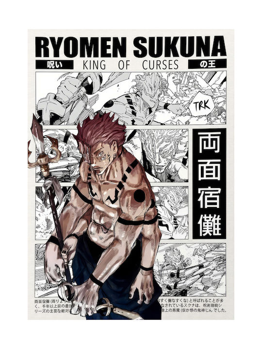 Плакат Jujutsu Kaisen Ryomen Sukuna Aka King Curses An141 21см Х 30см