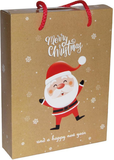Next Santa Claus Χάρτινη Χριστουγεννιάτικη Τσάντα για Δώρο 24.5εκ.