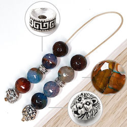Handmade Agate Worry Beads