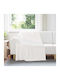 vidaXL Throws & Couch Blankets Armchair Throw Fleece 200x150cm White