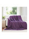 vidaXL vidaXL Sofa Throw Fleece 270x240cm Purple