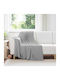 vidaXL Decken & Couchdecken Sesselüberwurf Fleece 170x130cm Grau