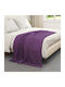 vidaXL Armchair Throw Fleece 170x130cm Purple