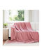 vidaXL vidaXL Sofa Throw 2 Seater Fleece 270x240cm Pink