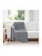 vidaXL Fleece Decke Einzeln 150x130cm Dunkelgrau