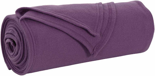 vidaXL Κουβέρτα Fleece Υπέρδιπλη 240x220εκ. Μοβ