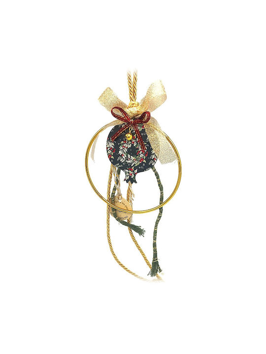 LiebeQueen Handmade Окачен Гоури Нар Черен от Дървο 1бр