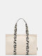 Damentasche Tote Handtasche Ecru