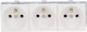 Triple Modul Socket Without Lock White Wp45x4578