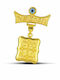 Themelidis Jewels Kinder Sicherheitsnadel aus Gold 9K mit Konstantinato