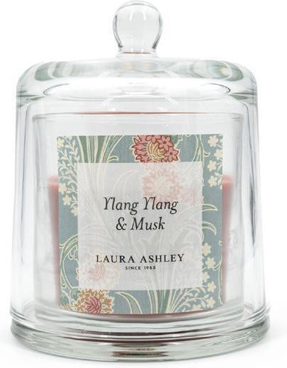 Laura Ashley Aromatic Soy Candle In Jar With Ylang Ylang & Musk Perfume 210gr