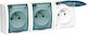 Simon Aquarius Triple Socket Splash-proof Ip54 Transparent Flap White Aqgz1-3z/11a