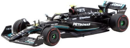Tarmac Works Mașinuță Mercedes-AMG F1 W14 E Performance #44 Lewis Hamilton Model Mașină Marele Premiu al Ungariei 2023 Poziția Pole Scară 1:64 Formula 1