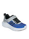 Microspec Kids Sneakers With Hoop & Loop Closure Blue