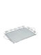 Keskor Metallic Rectangular Decorative Tray with Mirror 49x32x4.5cm
