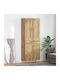 Highboard Wohnzimmer-Standvitrine aus Spanplatte Artisan Oak 69,5 x 34 x 180 cm