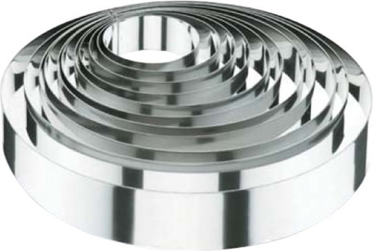 Τσέρκι Στρογγυλό Στεφάνι Inox Φ16x5cm 4 Τεμ