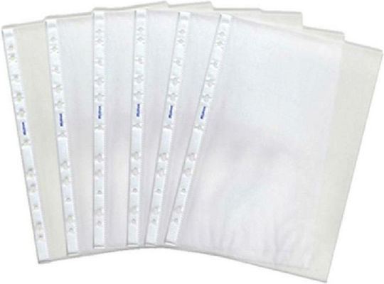 Metron Plastic Sleeves for Documents A4 with Holes and Reinforcement 100pcs