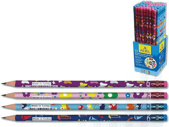 Adel Bleistift Radiergummi Hb Kid S Cocktail 4 Farben Pack72