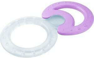 Nuk Cool Silicone Teething Ring for 3 Months+ Purple 2 Pieces