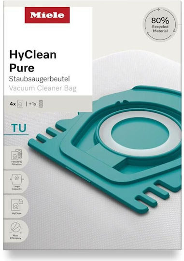 Miele Hyclean Pure Торбички За Прахосмукачка 4 Броя Съвместими С Прахосмукачка Miele
