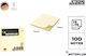 Sticky Memo Pads Strong Adhesive Yellow 76x76mm Noteplus 100 Pieces N001