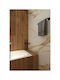 Piccadilly Single Wall-Mounted Bathroom Rail Black