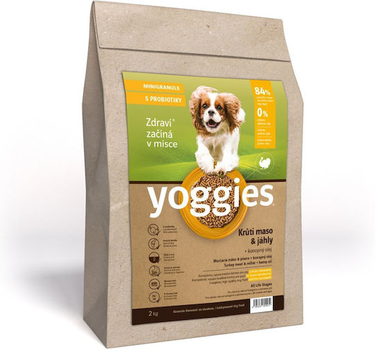 Dry Dog Food Turkey Millet & Probiotics Single Protein Cold Pressed Yoggies Mini 2 Kg