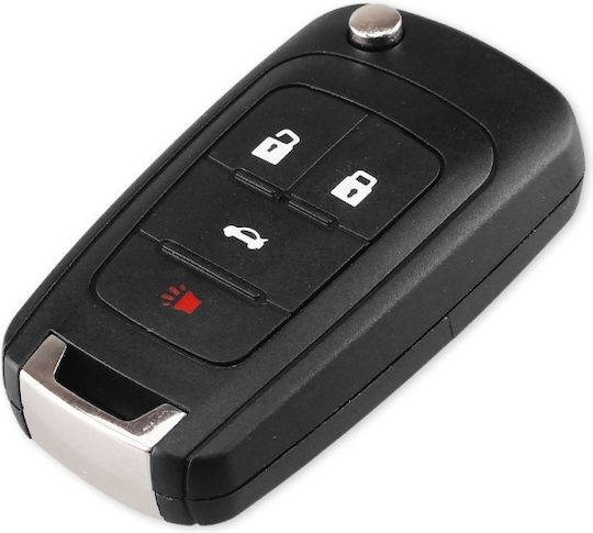 Husă Pentru Chei Auto Compatibilă Opel Chevrolet Vauxhall Spark Cruise Corsa Astra Insignia Zafira 4 Butoane
