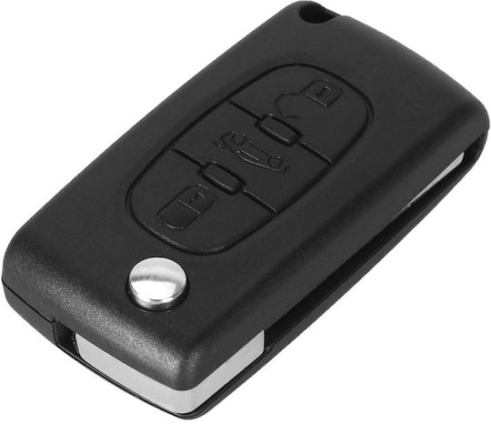 Husă Pentru Chei Auto Compatibilă Peugeot Citroen 207 307 407 C2 C3 C4 C5 C6 C8 3 Butoane Va2 Ce0536